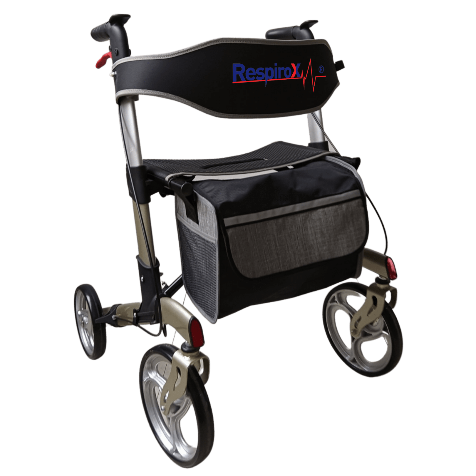Respirox RR-04 Katlanabilir Lüx Alüminyum Rolatör Gri – Yeni